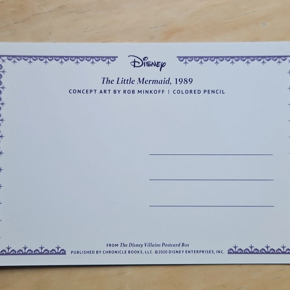 DISNEY VILLAINS POSTCARDS PACK